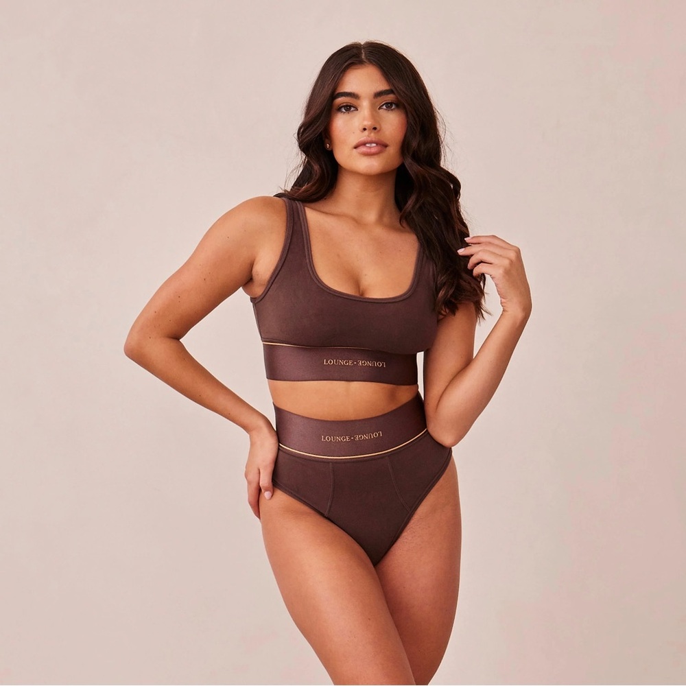 Lounge athleisure sports cotton Bra Small